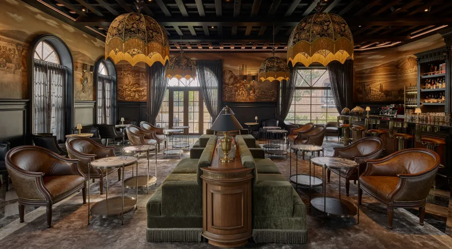 Mission-inspired suite with a hand-painted mural at Todos Santos Boutique Hotel