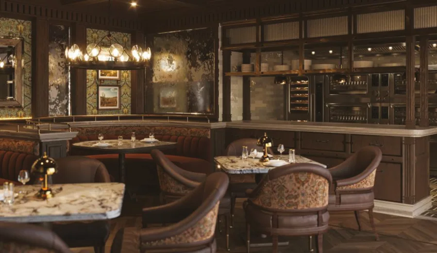 Dining room at Restaurant 1890 in Todos Santos